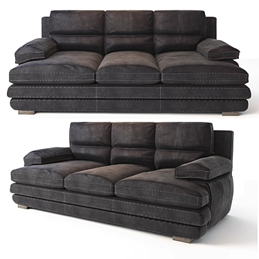 Luxury Langham Sofa 3D model image 1 