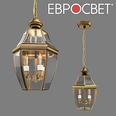 Outdoor Copper Pendant Lamp - Elektrostandard GL 1032H 3D model image 1 