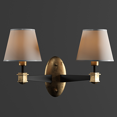 Elegant Wall Sconce Light 3D model image 1 
