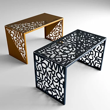 Italian-Made Mabele Desk 3D model image 1 