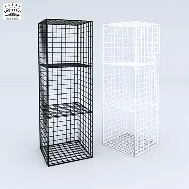 Sarai Mesh Shelving 3D model image 1 