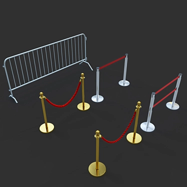 Versatile Modular Fencing Solution 3D model image 1 
