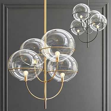 Elegant Lyndon Pendant Lamp 3D model image 1 