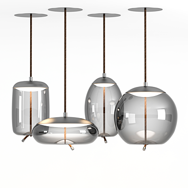 Sleek Brokis Knot Pendant Lights 3D model image 1 