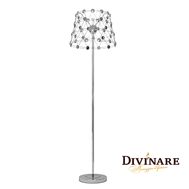 Divinare Cristallino 1609Q02 PN-48: Elegant LED Floor Lamp 3D model image 1 