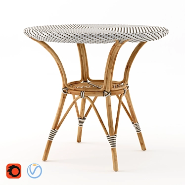 Elegant Danielle Cafe Table: Perfect for Any Space! 3D model image 1 