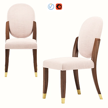 Elegant Winslet Chair: Timeless Luxury 3D model image 1 