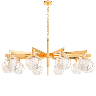 Elegant Carmella Globe Pendant 3D model image 1 