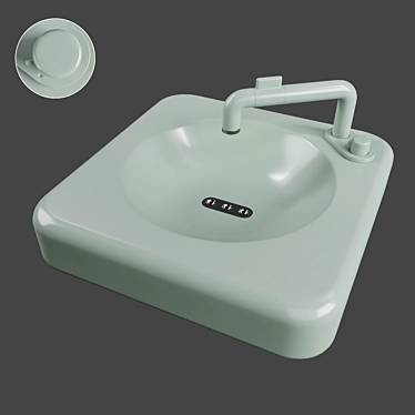  Stylish Wash Basin 3D model image 1 