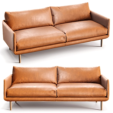 Stylish Stouby LINGER Sofa 3D model image 1 