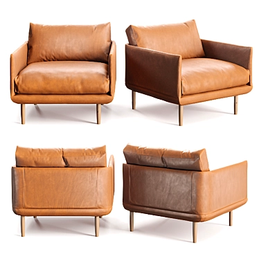 Stylish Stouby Linger Chair 3D model image 1 