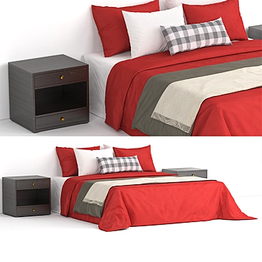 3DMax Bed: Modern Design, High-Quality 3D model image 1 