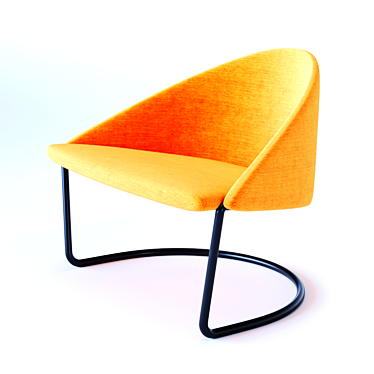 Modern Circle Chair: 3ds Max + Vray 3D model image 1 