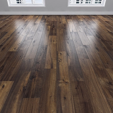 Vintage Oak Parquet: Herringbone, Linear, Chevron 3D model image 1 