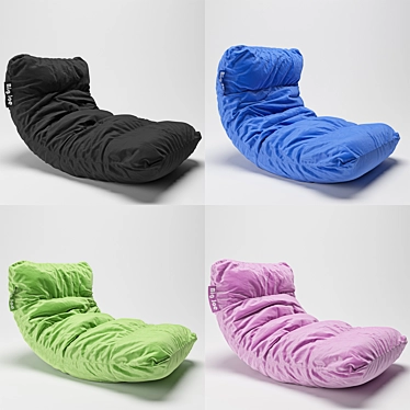 Comfort King Bean Bag Chair 3D model image 1 