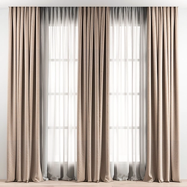 Elegant Drapery: Perfect for Your Home 3D model image 1 