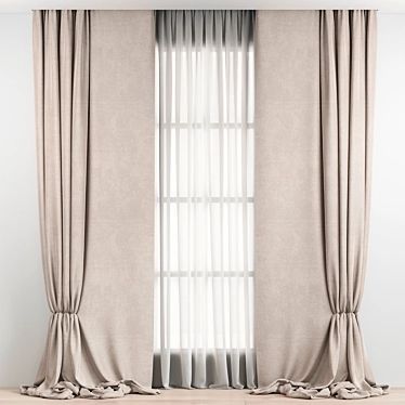 Elegant Drapery 3D model image 1 