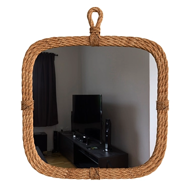 Sleek Loop Hanger Mirror 3D model image 1 