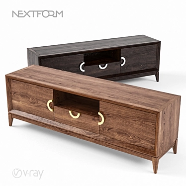 Toscana Nextform W5016W TV Stand - Stylish and Functional!  Elegant TV Stand from Nextform 3D model image 1 