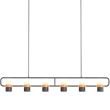 Elegant Ling PL6 Suspension: A Modern Illumination 3D model image 1 