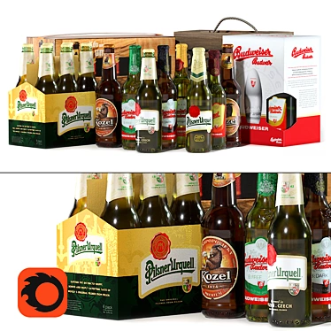 Czech Beer Variety Pack 3D model image 1 