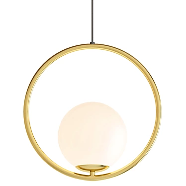 Minimalist Pendant Light: Pentand B.LUX Circle 3D model image 1 