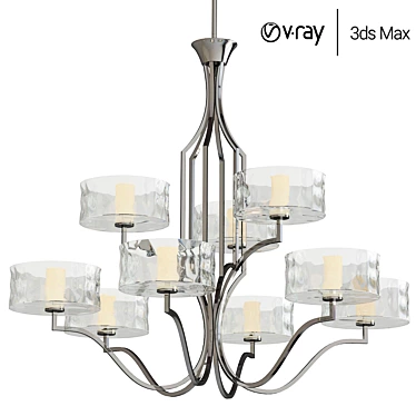 Caress Collection 2013: Elegant Chandelier 3D model image 1 