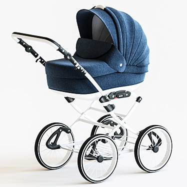 Santana Deluxe: Stylish and Spacious Baby Stroller 3D model image 1 