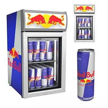 Red Bull Mini Bar: Energy on the Go 3D model image 1 