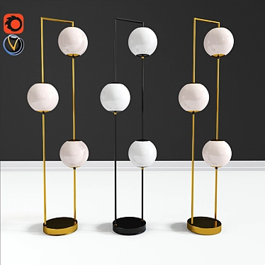 Cosmos Floor Lamp: Exceptional Lighting Design 3D model image 1 