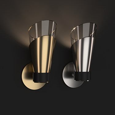 Angie Small Wall Lamp: Elegant and Compact Illumination 3D model image 1 