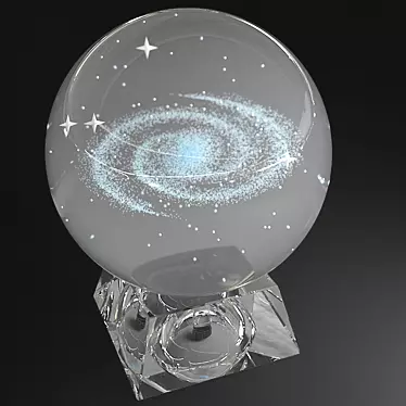 Celestial Glass Ball: The Milky Way 3D model image 1 