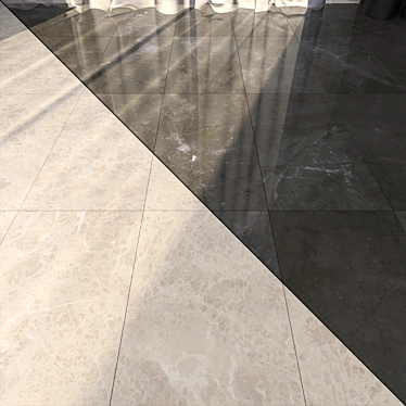 Elegant Marble Floor Tiles 3D model image 1 