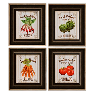 Farm Fresh Veggie Set 3D model image 1 