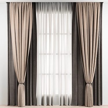 Elegant Drapery: Perfectly Crafted! 3D model image 1 