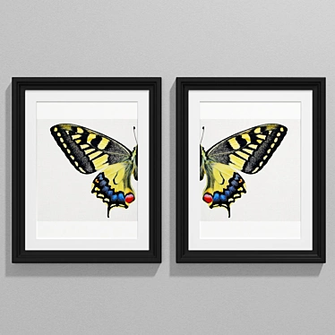 Modern Style Butterfly Art 3D model image 1 