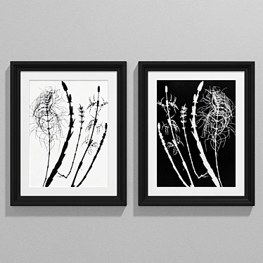 Contemporary Botanical Art: Set 63 3D model image 1 