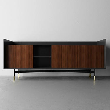 Modern TV Cabinet by Dialogo Ditre 3D model image 1 