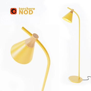 Scandinavian Minimalist Floor Lamp 3D model image 1 