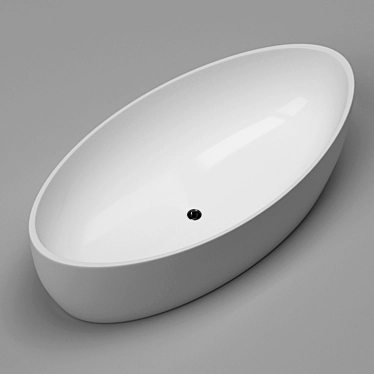 Sleek Modern Bathtub 3D model image 1 