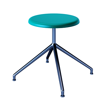 Sleek Round Stool: Modern Design 3D model image 1 