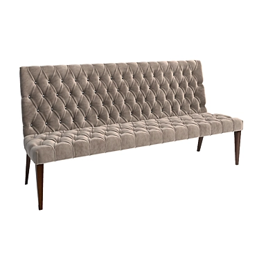 Elegant Damas Bench Collection 3D model image 1 