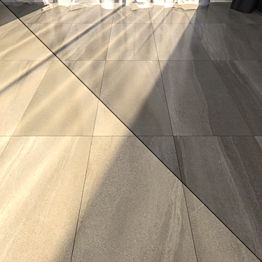 Marble Floor Tiles: HD Texture, 10 Variations 3D model image 1 