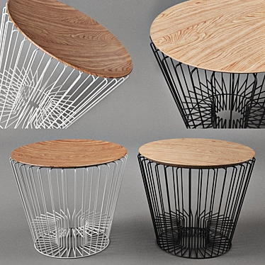 Elegant Ernest Side Table: Compact & Stylish 3D model image 1 