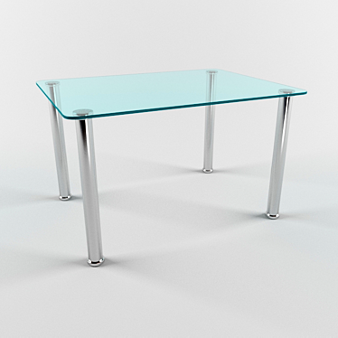 Transparent Ted Table (100x75x60 cm) 3D model image 1 