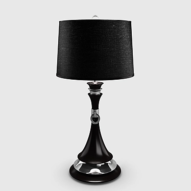 Elegant Odeon Dutch Silver Lamp 3D model image 1 