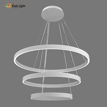 LED Suspension Light with Remote Control 3D model image 1 