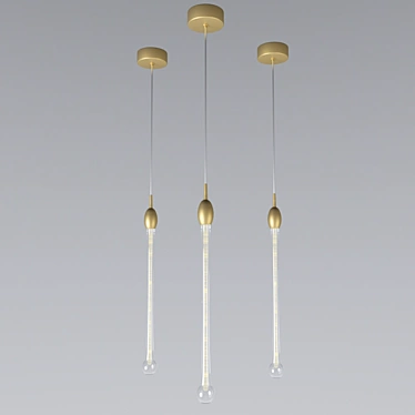 Inodesign Modern Gold Pendant Light 3D model image 1 