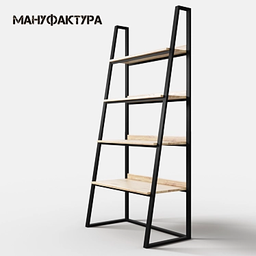 Loft Style Rack ST-1 - Industrial Storage Solution 3D model image 1 