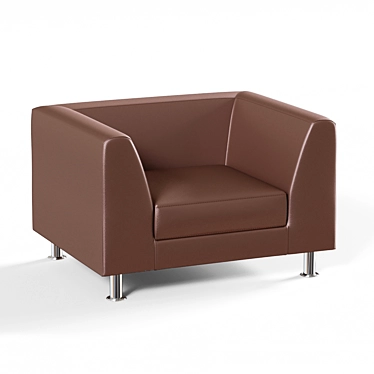 Evolution Armchair: Russian-made, Soft & Stylish 3D model image 1 